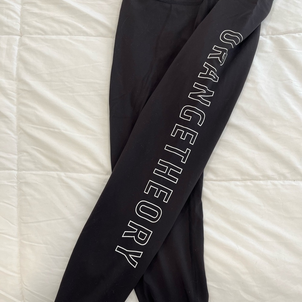 Women's Black Leggings with Side Logo